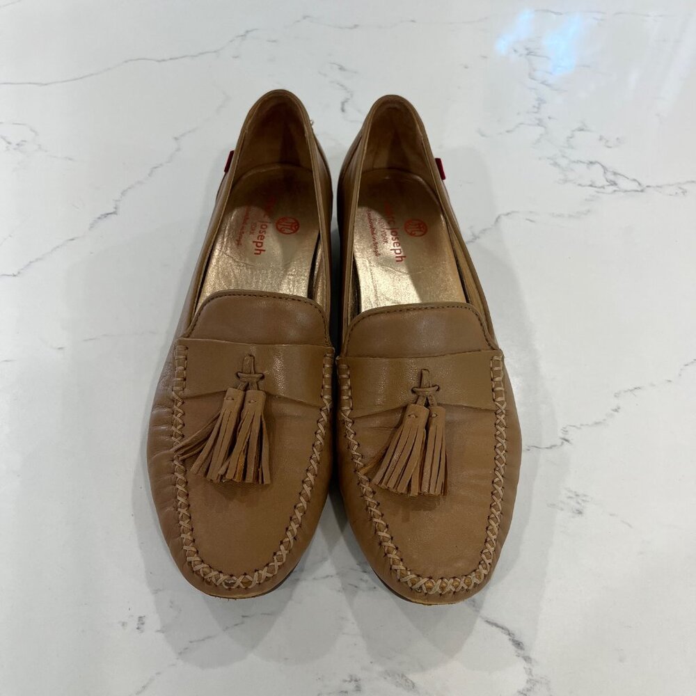 Marc Joseph Women's Tan  Shimmering leather loafer size 9.5